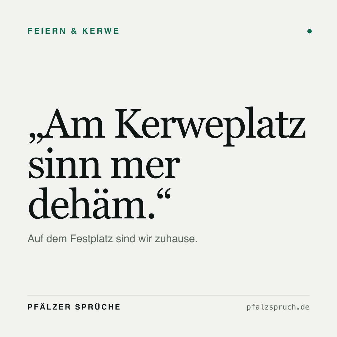 Vorschau der Karte für Am Kerweplatz sinn mer dehäm.