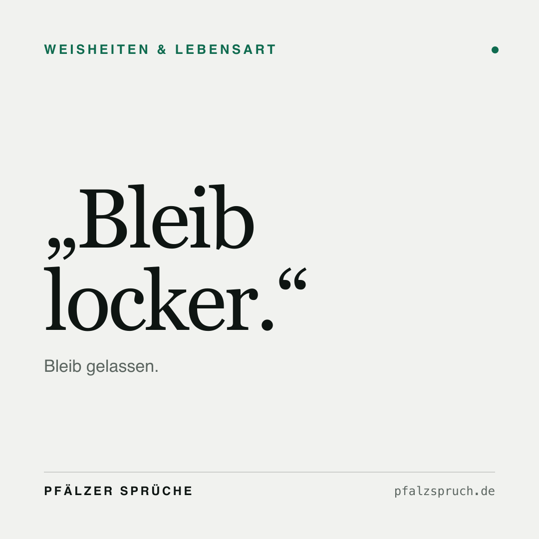 Vorschau der Karte für Bleib locker.