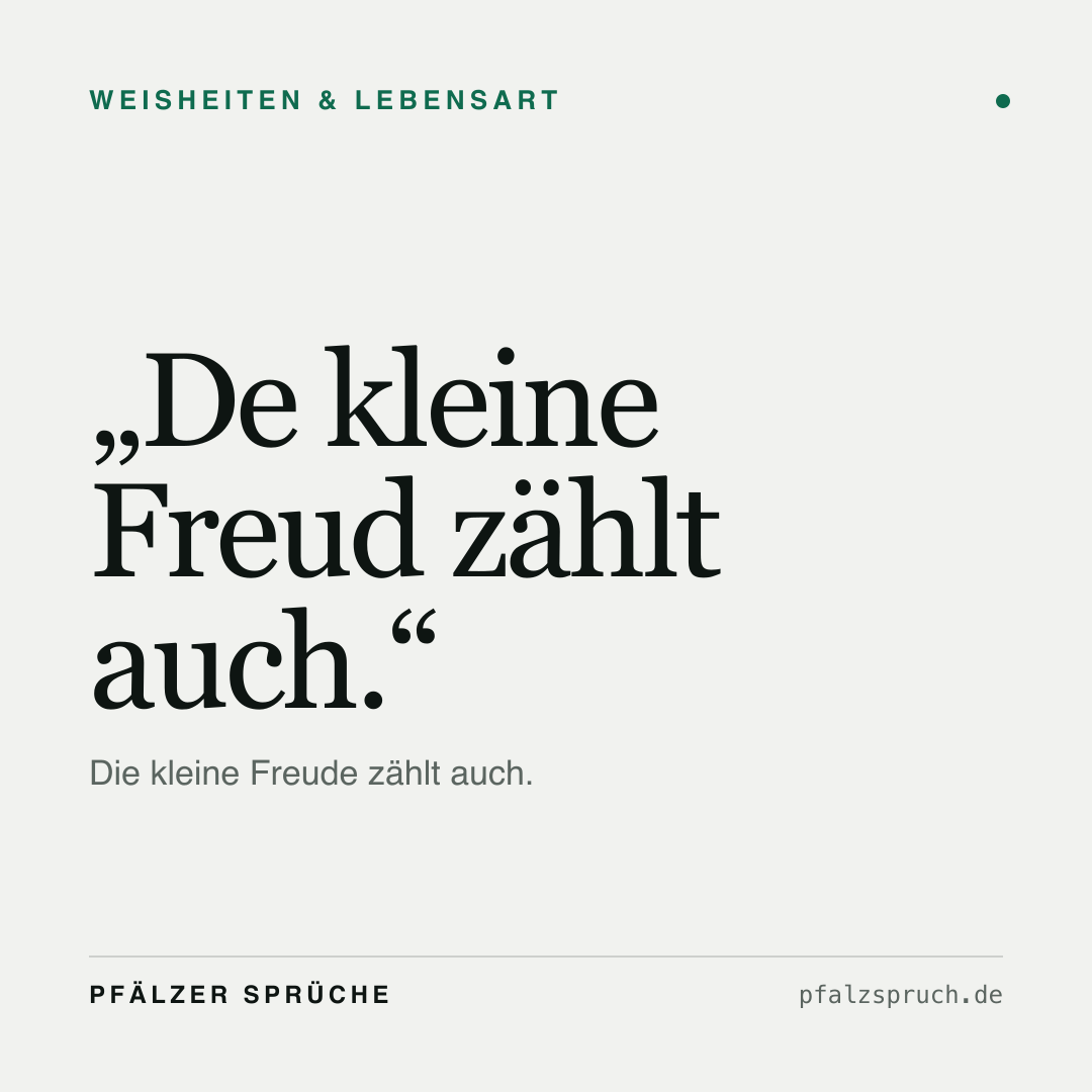 Vorschau der Karte für De kleine Freud zählt auch.