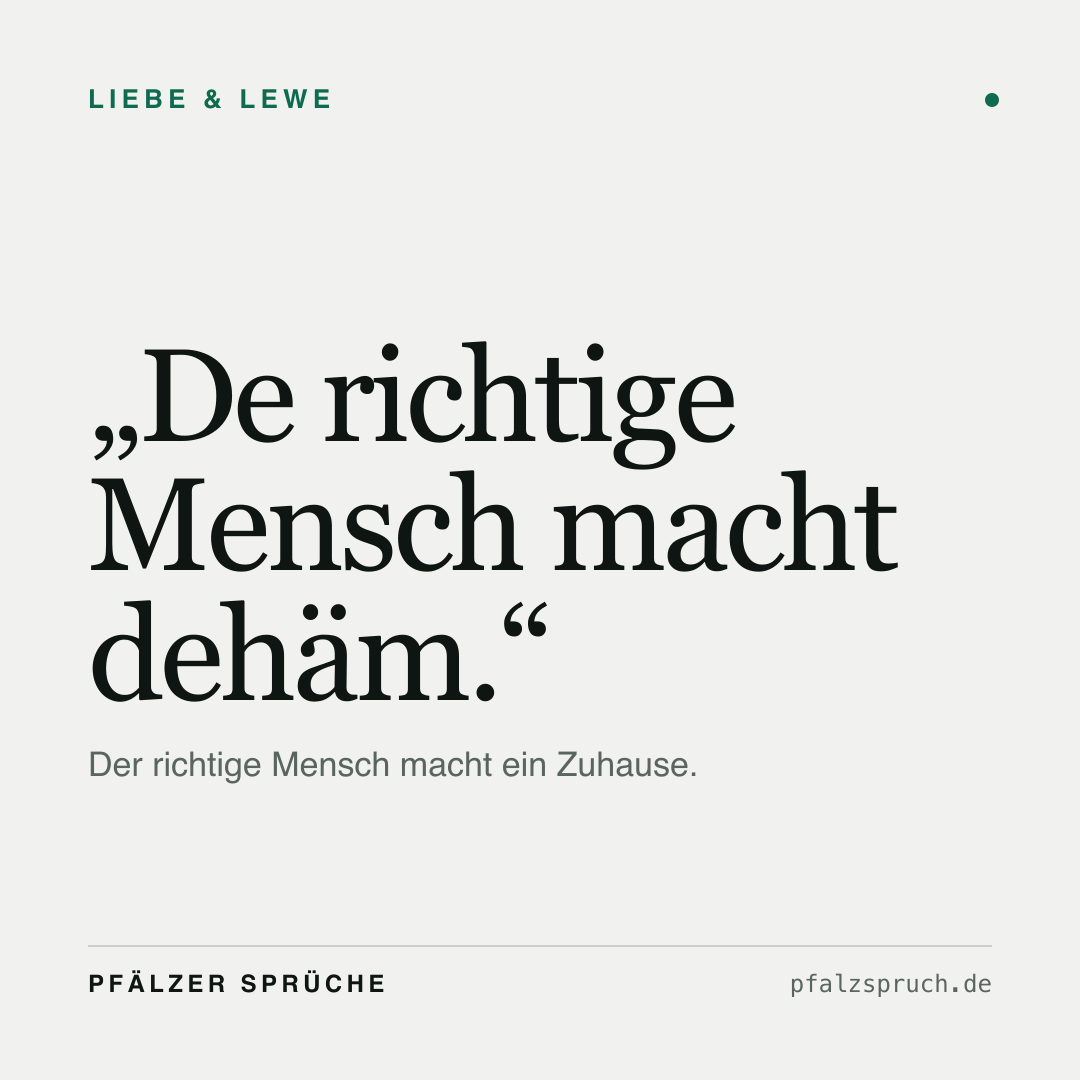 Vorschau der Karte für De richtige Mensch macht dehäm.