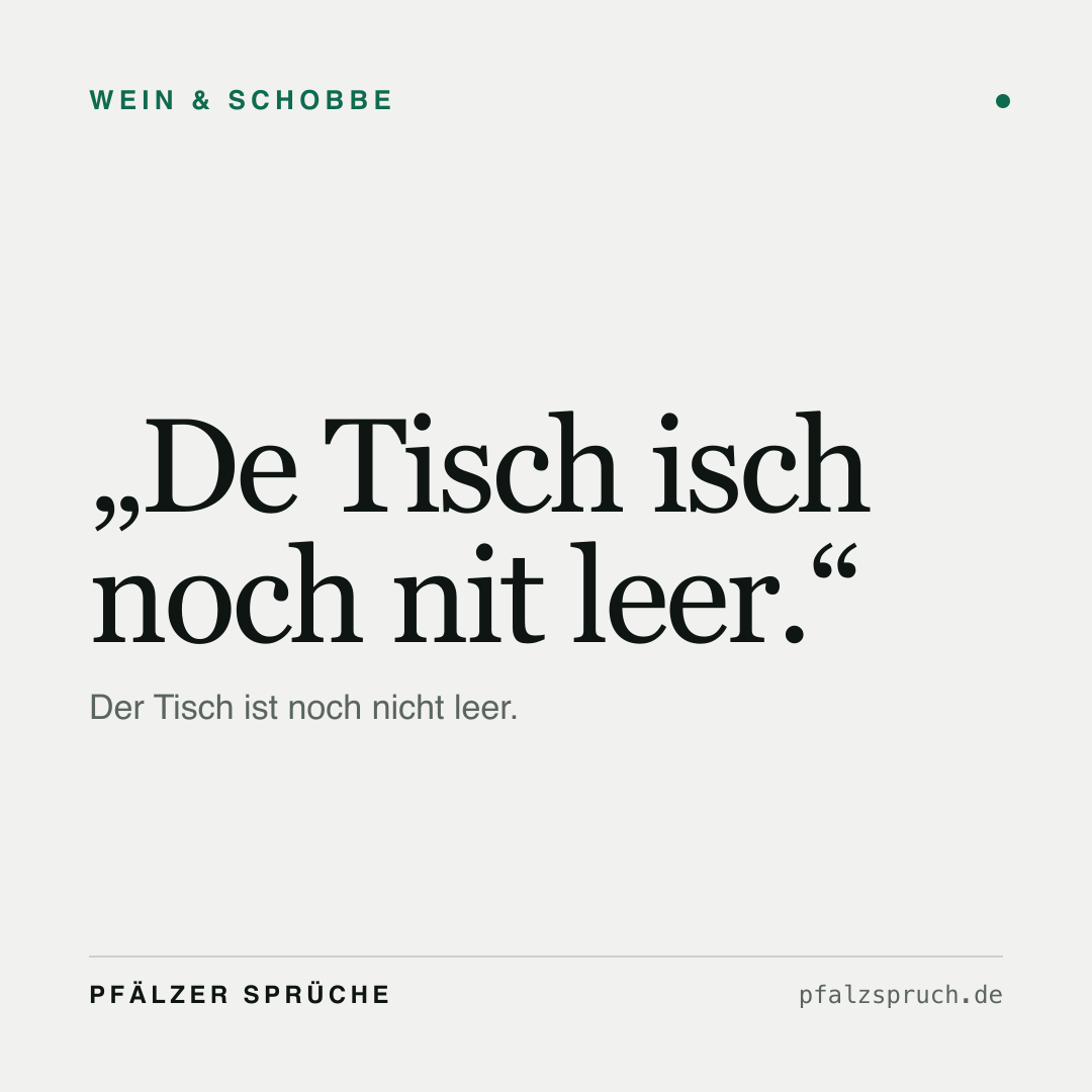 Vorschau der Karte für De Tisch isch noch nit leer.