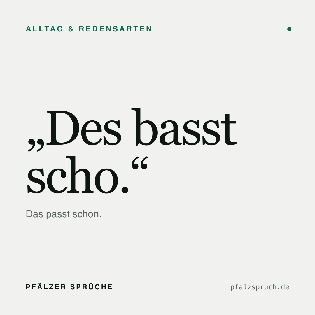 Vorschau der Karte für Des basst scho.