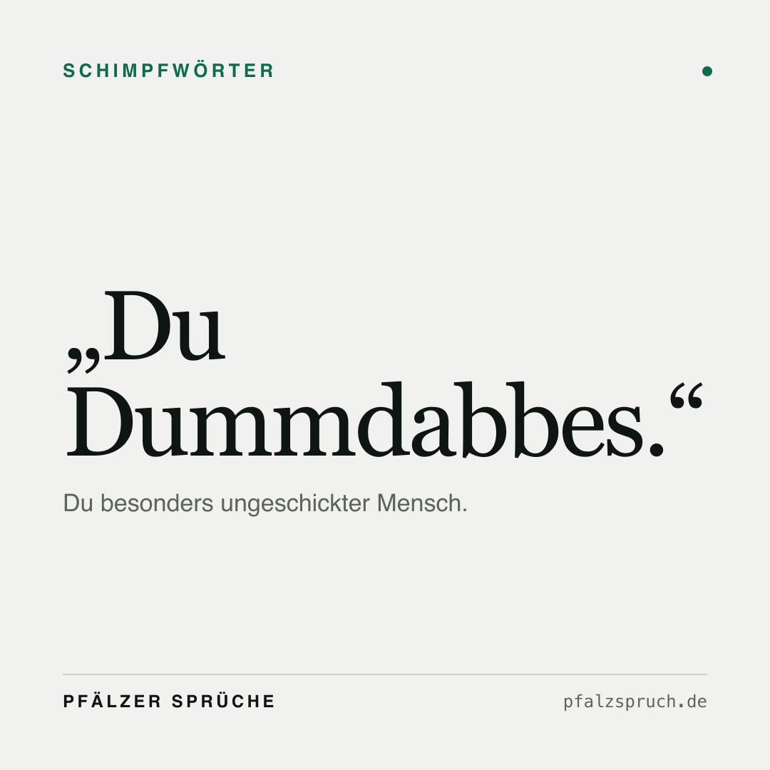 Vorschau der Karte für Du Dummdabbes.