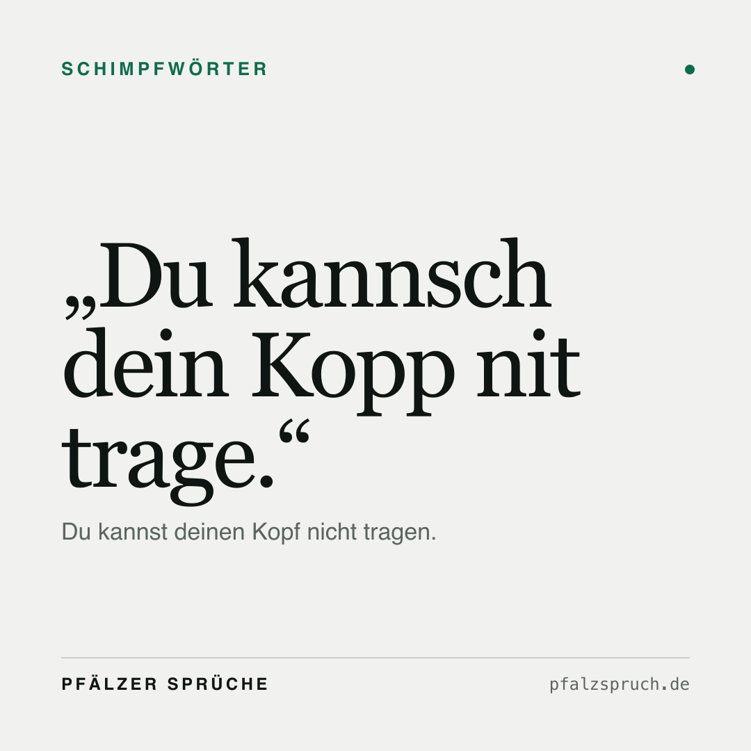 Vorschau der Karte für Du kannsch dein Kopp nit trage.