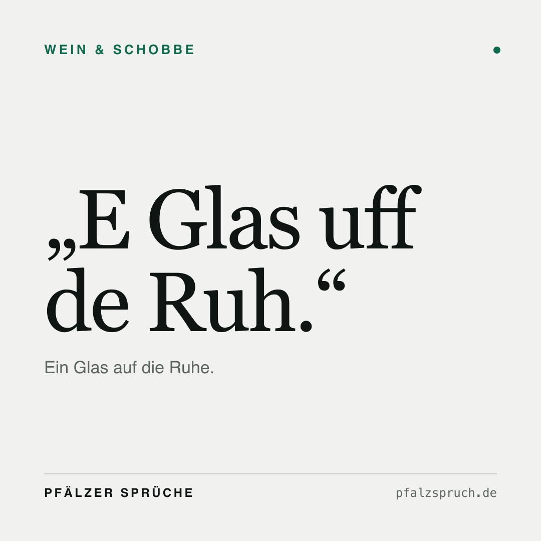 Vorschau der Karte für E Glas uff de Ruh.