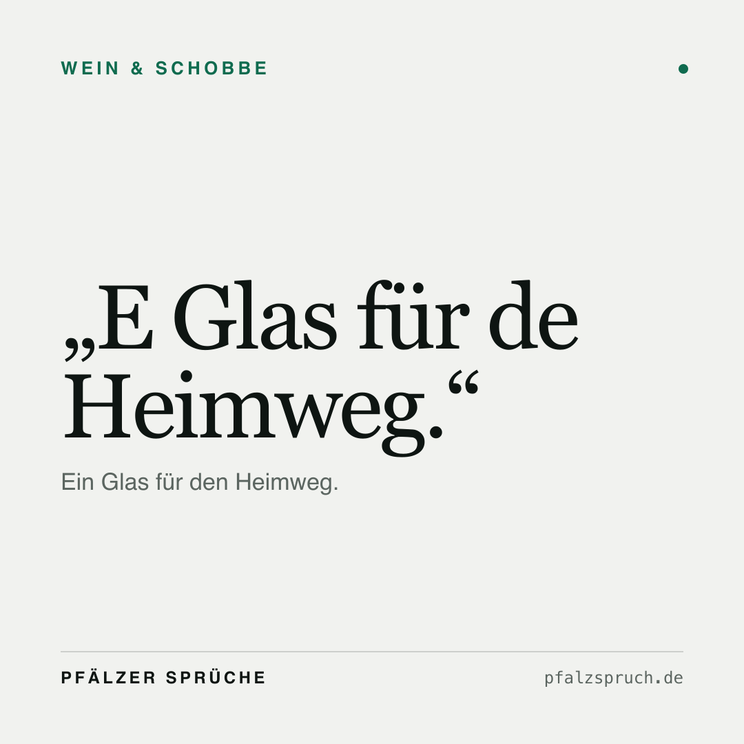 Vorschau der Karte für E Glas für de Heimweg.