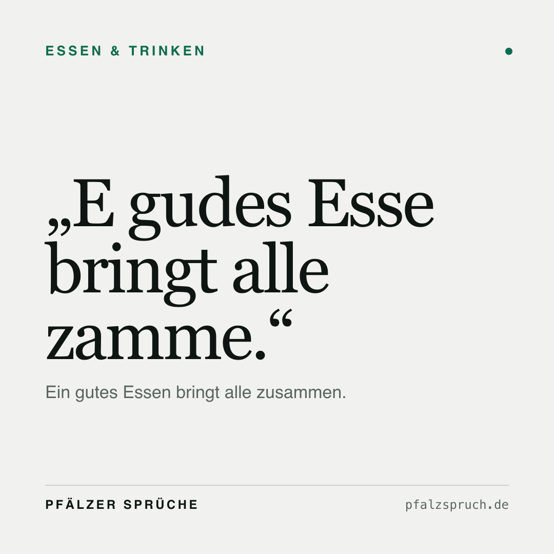 Vorschau der Karte für E gudes Esse bringt alle zamme.