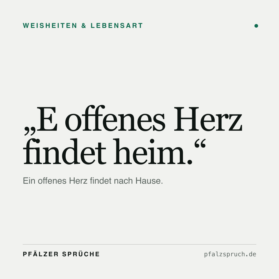 Vorschau der Karte für E offenes Herz findet heim.