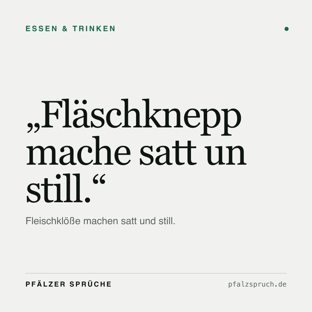 Vorschau der Karte für Fläschknepp mache satt un still.