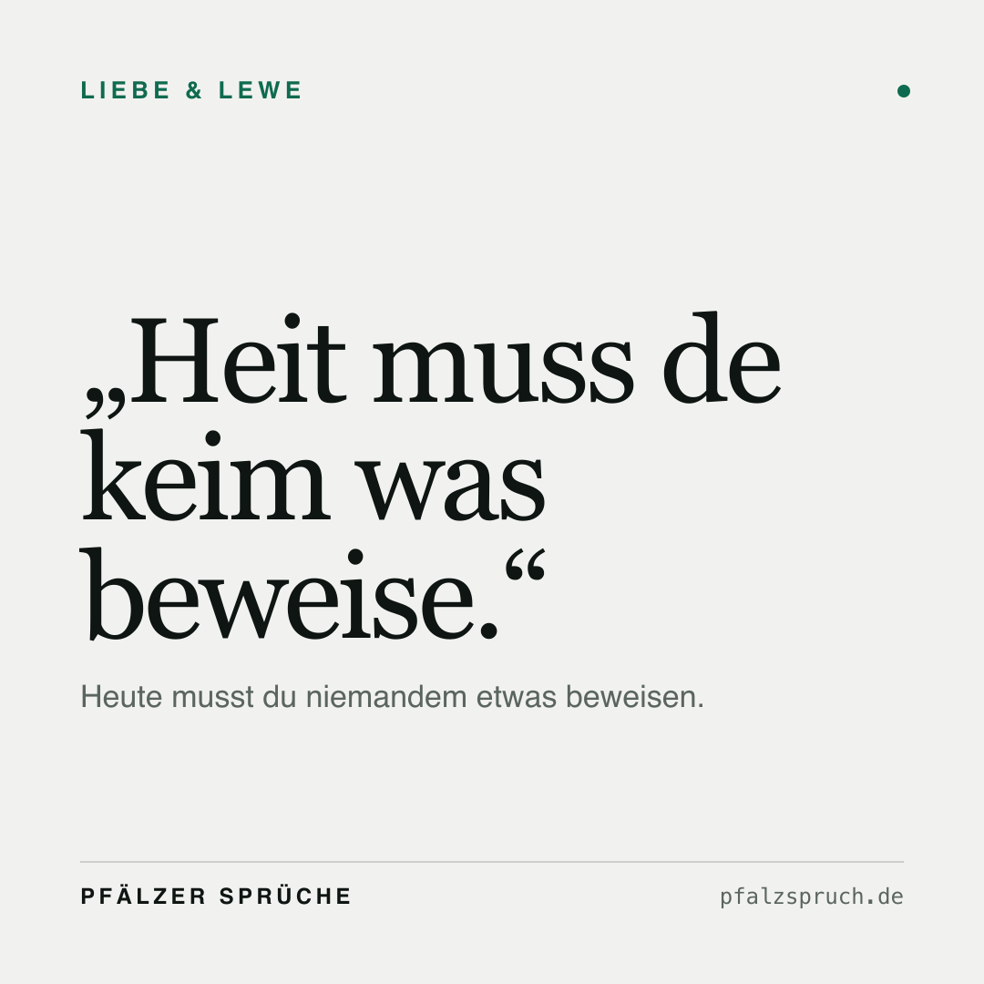Vorschau der Karte für Heit muss de keim was beweise.