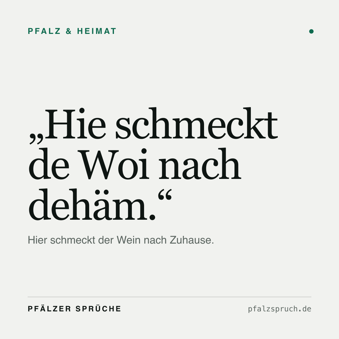 Vorschau der Karte für Hie schmeckt de Woi nach dehäm.