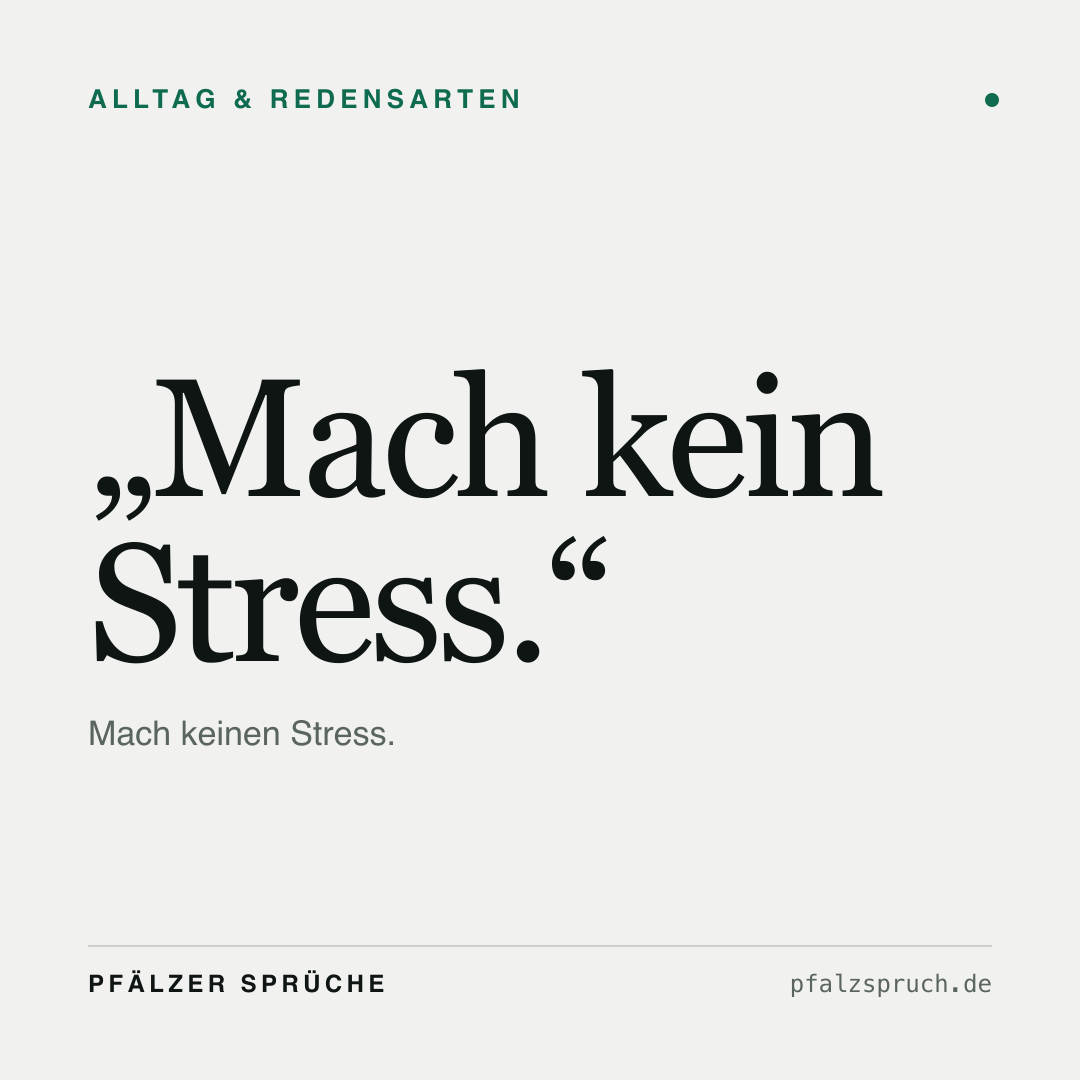 Vorschau der Karte für Mach kein Stress.