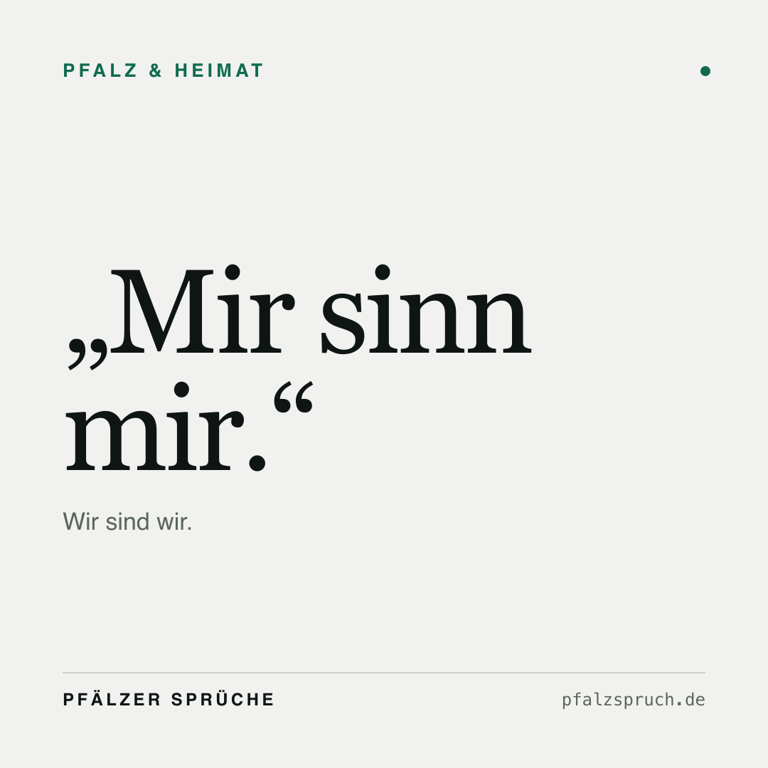 Vorschau der Karte für Mir sinn mir.