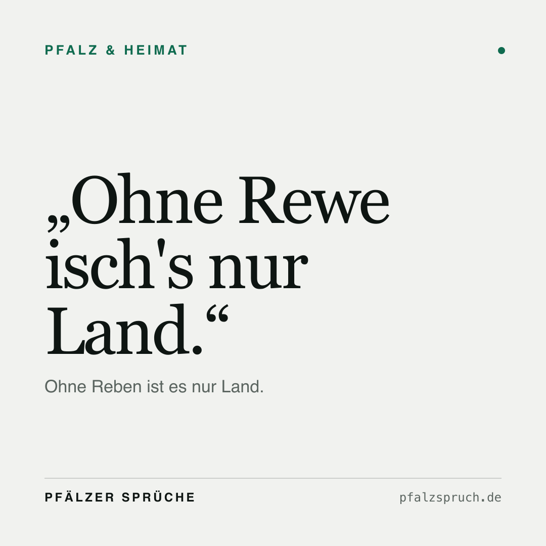 Vorschau der Karte für Ohne Rewe isch's nur Land.