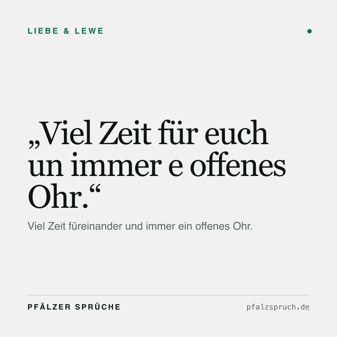 Vorschau der Karte für Viel Zeit für euch un immer e offenes Ohr.