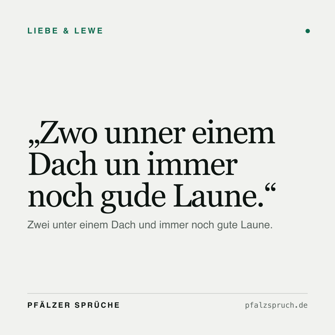 Vorschau der Karte für Zwo unner einem Dach un immer noch gude Laune.