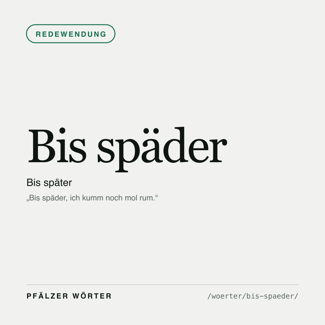 Vorschau der Karte für Bis späder