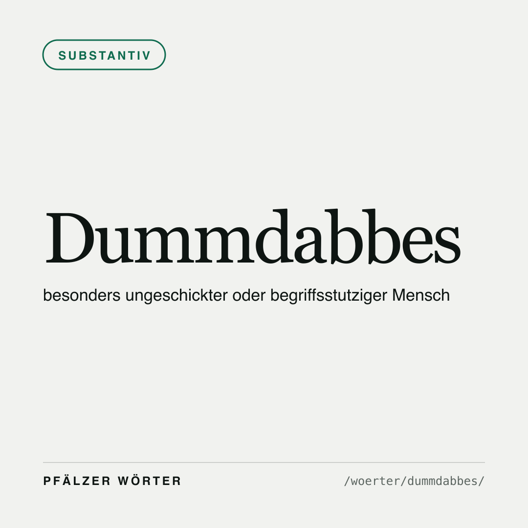Vorschau der Karte für Dummdabbes