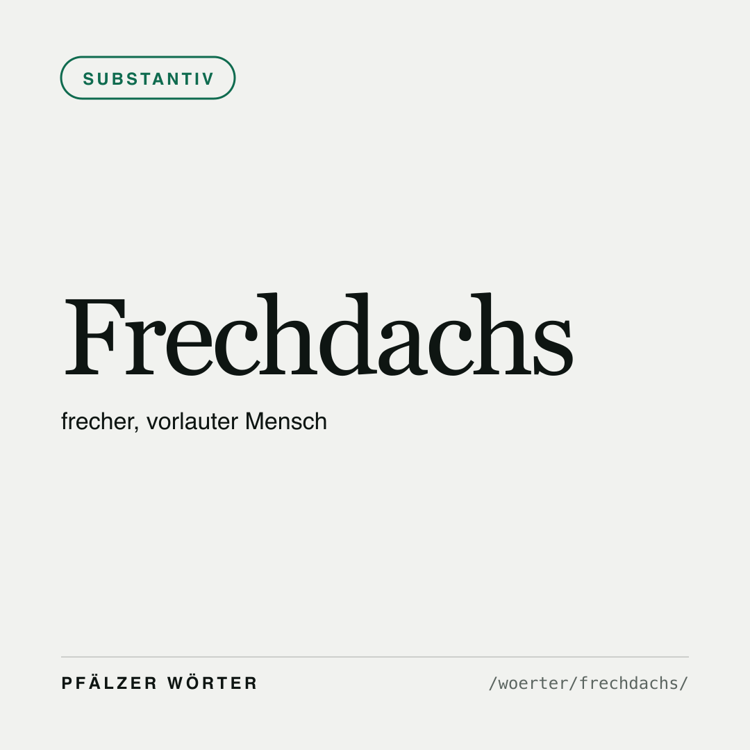 Vorschau der Karte für Frechdachs