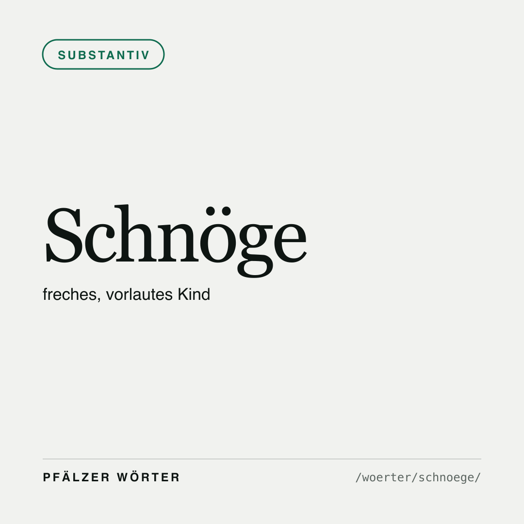 Vorschau der Karte für Schnöge
